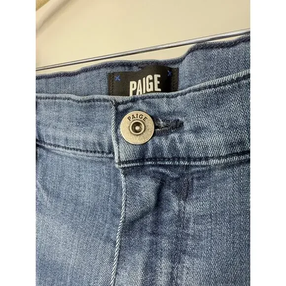 Paige Federal Jeans Men 36x33 Blue Stretch Slim Straight Leg Casual Comfort